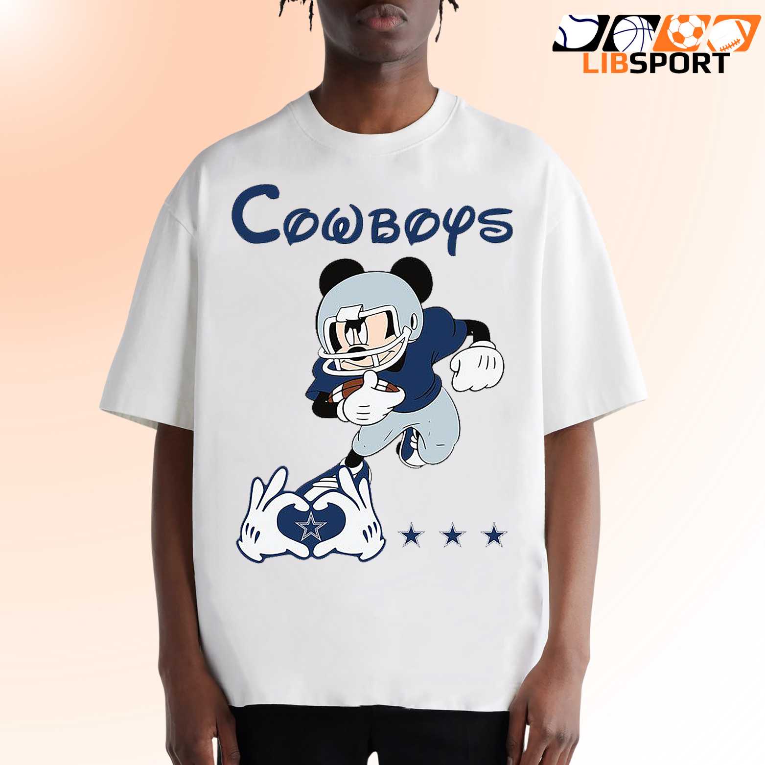 Dallas Cowboys Love Mickey T-Shirt, Nfl Football Streetwear